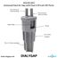 Mr Drain Universal Dual Air Gap for Water Filters, w/ 3/8" OD Inlet Ports