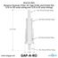 Gap-A-Ro Reverse Osmosis Filter Air Gap, w/ 3/8" Inlet Ports and 3/8" Outlet (1/2 GPM)