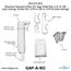 Reverse Osmosis Filter Air Gap, Bottom Entry w/ 1/4" Inlet Ports and 3/8" Outlet (1/2 GPM)