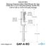 Reverse Osmosis Filter Air Gap w/ Wall Mount Cover, 1/4" Inlet Ports and 3/8" Outlet (1/2 GPM)