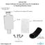 Drain Pipe Water Softener Air Gap For Washing Machine Box w/ 1/2" PVC Slip Inlet and 1-1/2" Drain Pipe