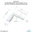 3/8" or 1/4" Inlet x 5/8" Outlet 90-Degree Dual Barb Elbow
