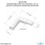 1/2" or 5/8" Inlet x 5/8" Outlet 90-Degree Dual Barb Elbow
