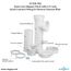 Quick Connect Reverse Osmosis Drain Line Adapter w/ 1/4" Push-In Inlet