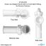 Quick Connect Reverse Osmosis Drain Line Adapter w/ 1/2" Barb Insert Inlet