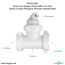 Quick Connect Reverse Osmosis Drain Line Adapter w/ 1/4" Push-In Inlet (Commercial)