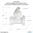 Quick Connect Reverse Osmosis Drain Line Adapter w/ 1/4" Push-In Inlet (Commercial)