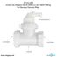 Quick Connect Reverse Osmosis Drain Line Adapter w/ 1/2" Barb Insert Inlet (Commercial)