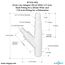 Drain Line Adapter, 1/2" Barb Insert Inlet for Reverse Osmosis Water Filter and 7/8" Barb Insert Inlet for Dishwasher
