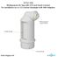 Air Gap For Water Softener and Water Filter w/ ABS Trap Adapter, 3/8" Push-In Inlet