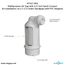 Air Gap For Water Softener and Water Filter w/ PVC Trap Adapter, 1/2" Push-In Inlet