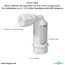 Air Gap For Water Softener and Water Filter w/ ABS Trap Adapter, 5/8" Jacko Compression Inlet
