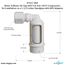 Air Gap For Water Softener and Water Filter w/ ABS Trap Adapter, 5/8" Jacko Compression Inlet