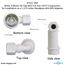 Air Gap For Water Softener and Water Filter w/ ABS Trap Adapter, 5/8" Jacko Compression Inlet