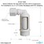 Air Gap For Water Softener and Water Filter w/ PVC Trap Adapter, 5/8" Jacko Compression Inlet