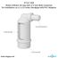 Air Gap For Water Softener and Water Filter w/ PVC Trap Adapter, 1/2" Barb Insert Inlet