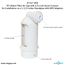 Air Gap For Water Filter w/ ABS Trap Adapter, 1/4" Push-In Inlet
