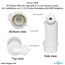 Air Gap For Water Filter w/ ABS Trap Adapter, 1/4" Push-In Inlet