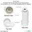 Air Gap For Water Filter w/ PVC Trap Adapter, 1/4" Push-In Inlet