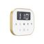 AirTempo Steam Shower Control and Aroma Glass SteamHead in White Satin Brass