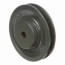 1 Groove Finished Bore Sheave, A, 4L Belt w/ 1/2" Bore, 4.45" O.D.