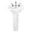 Boulevard and Tropic Petite Pedestal Leg (White)