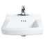 Comrade Wall-Hung Sink w/ 4" Centerset, Wall Hanger Included (White)