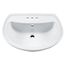 Cadet 4" Centerset Pedestal Sink Top (White)