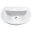 Cadet 8" Widespread Pedestal Sink Top (White)