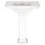 Town Square S Center Hole Only Pedestal Sink Top and Leg Combination (White)