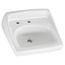 Lucerne Wall-Hung Sink w/ Extra Hole For Lotion Dispenser (White)