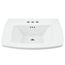 Edgemere 4" Centerset Pedestal Sink Top (White)