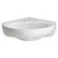 Cornice Pedestal Sink w/ 4 Centers (White)