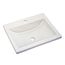 20" x 17" Studio Drop-In Sink With Center Hole Only (White)