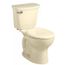 Cadet PRO 2-Piece 1.6 gpf/6.0 Lpf Chair Height Round Front 10" Rough Toilet Less Seat, 215BB004.021 (Bone)