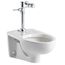 Afwall Millennium Wall-Hung EverClean Toilet System w/ Manual Piston Flush Valve, 1.28 gpf/4.8 Lpf (White)