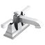 Town Square S 4" Centerset 2-Handle Bathroom Faucet 1.2 gpm/4.5 L/min w/ Lever Handles (Chrome), 7455207.002
