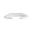 Commercial Heavy Duty Open Front Elongated Toilet Seat (White)