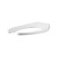 Commercial Heavy Duty Open Front Elongated Toilet Seat (White)