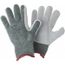 ActivArmr 70-765 Heavy-Duty Puncture Resistant Gloves, Leather Covered Palm & Fingers, Gray, Small