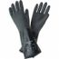 AlphaTec 38-514 Medium-Duty Chemical Resistant Gloves, Unsupported Butyl Polymer with Rough Grip, Black, Small