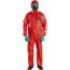 AlphaTec 4000 Model 111 Disposable Chemical Resistant Coveralls w/ Hood, Red, 2XL (Pack of 20)