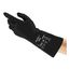 AlphaTec 38-001 Medium-Duty Chemical Resistant Gloves, Unsupported Butyl Polymer with Diamond Embossed Grip, Black, XL