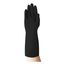 AlphaTec 38-001 Medium-Duty Chemical Resistant Gloves, Unsupported Butyl Polymer with Diamond Embossed Grip, Black, XL