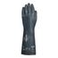 AlphaTec 53-002 Hybrid Technology Chemical Resistant Gloves, Multi-Layer Polymer & Nitrile Shell, Black, Small