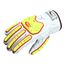 Ringers R668 Thermal Leather Medium-Duty Puncture & Puncture Resistant Impact Gloves, G-100 Thinsulate, White/Hi-Viz Green, Size 13