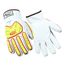 Ringers R668 Thermal Leather Medium-Duty Puncture & Puncture Resistant Impact Gloves, G-100 Thinsulate, White/Hi-Viz Green, Size 13
