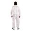 AlphaTec 1500 Plus Model 103 Disposable Chemical Resistant Coveralls, Collared, White, Small (Pack of 25)