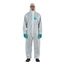 AlphaTec 1500 Plus Model 111 Disposable Chemical Resistant Coveralls w/ Hood, 2 Way Zipper, White, Medium (Pack of 25)