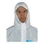 AlphaTec 1500 Plus Model 111 Disposable Chemical Resistant Coveralls w/ Hood, 2 Way Zipper, White, Large (Pack of 25)